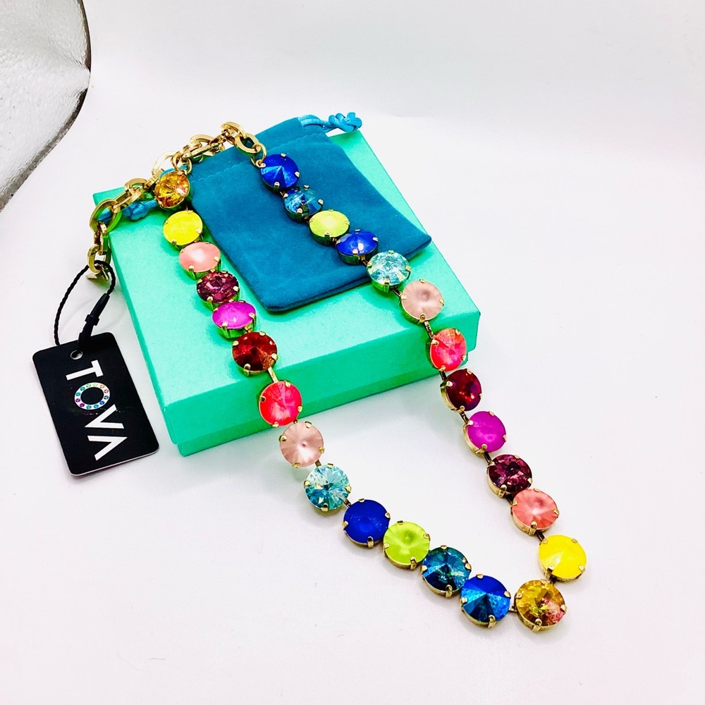 NWT TOVA SOFIA NECKLACE IN CANDY CRUSH - Picture 5 of 12